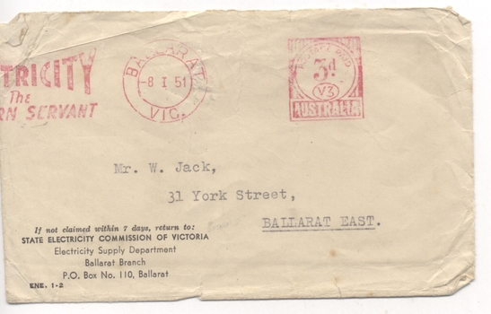 Franked Envelope