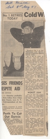 Newspaper, Herald  Sun, "No. 1 Retires today", May. 1951