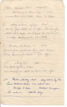Notes on the Crossing loops on Eaglehawk and Quarry Hill lines