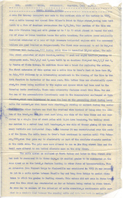 document - Typed Notes, "New South Wales Government Tramways (Page 16) - North Sydney System" - Wal Jack Collection, 1950's