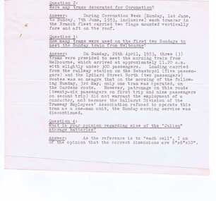 Document - Letter/s, State Electricity Commission of Victoria (SECV), c1953