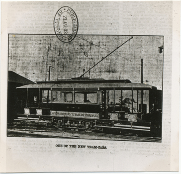 ESCo tram at time of opening