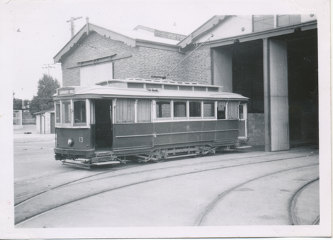 SECV Bendigo 13 outside the depot.