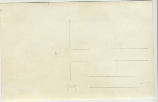 Rear of postcard