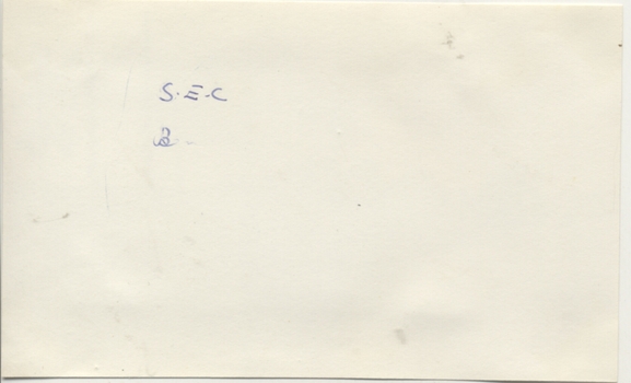 Black and white print with photographer’s notes on the rear.
