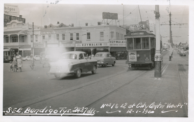 SECV Bendigo trams No. 1 and No. 12 at Charing Cross