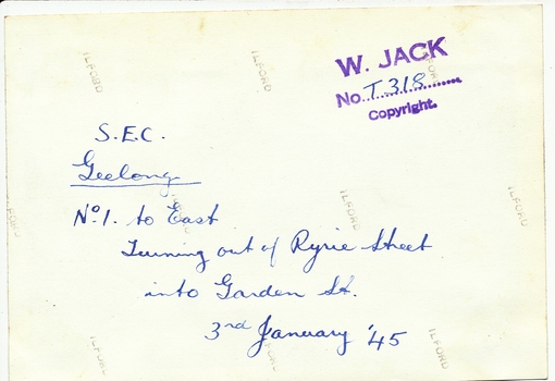 SECV Geelong 1 turning out of Ryrie St. - rear of print