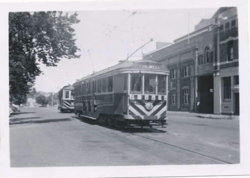 SECV Geelong trams 35 & 5 in Corio Terrace.