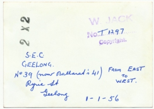 SECV Geelong 39 in Ryrie St. rear of photo