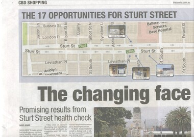 Newspaper, The Courier Ballarat, "The changing face of Ballarat retailing", 3/07/2013 12:00:00 AM