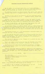 Newsletter, Ballarat Tramway Preservation Society (BTPS), "Information for Members and Interested Parties", 1971