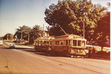 Postcard, SEC Ballarat trams 21 and 41