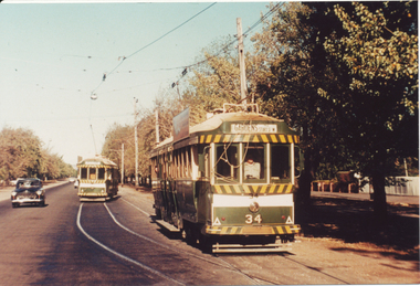 Postcard, SEC Ballarat trams 34