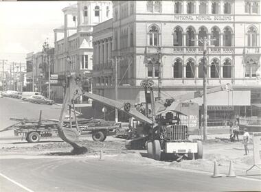 track removal at the corner of Sturt and Lydiard Sts