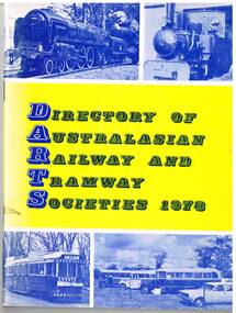 Book, Brian Coleman and  Robin Quaife, "Directory of Australasian Railway and Tramway Societies 1978", 1978