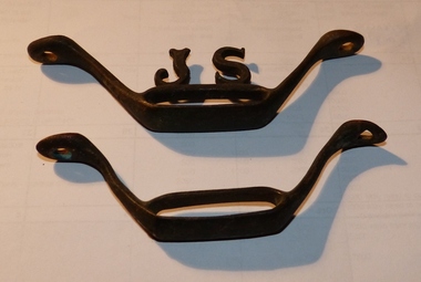 Functional Object - Tramcar component, John Stephenson of New York, bell cord supports from Melbourne cable trams, 1880's to 1920's