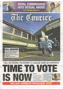 Newspaper, The Courier Ballarat, "All Aboard" and "Tram museum opens to the public", 25/05/2015 12:00:00 AM