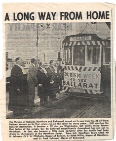 Newspaper, The Courier Ballarat, "A long way from home", 24/09/1971 12:00:00 AM