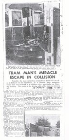 "Tram Man's Miracle Escape in Collision"