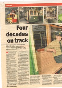Newspaper, The Courier Ballarat, "Four decades on track", 10/01/2015 12:00:00 AM