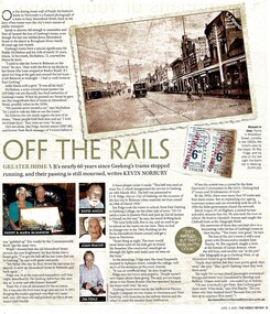 Newspaper, The Weekly Review, "Off the Rails", 11/04/2013 12:00:00 AM