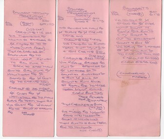 Ephemera - MMTB Special Table, Melbourne and Metropolitan Tramways Board (MMTB), 6/01/1973 12:00:00 AM