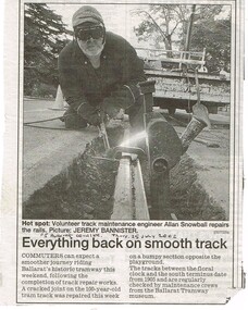 Newspaper, The Courier Ballarat, "Everything back on smooth track", 25/07/2002 12:00:00 AM