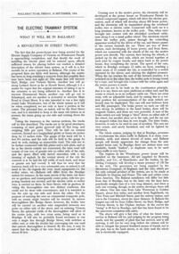 Document - Photocopy, Ballarat Star, "The Electric Tramway System - What it will be in Ballarat - A revolution in street traffic", 22/06/1959 12:00:00 AM