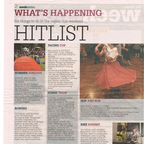 Newspaper, The Courier Ballarat, "What's Happening - Hitlist", 23/01/2016 12:00:00 AM