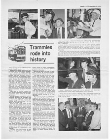 Magazine, State Electricity Commission of Victoria (SECV), "Trammies rode into history", May. 1972