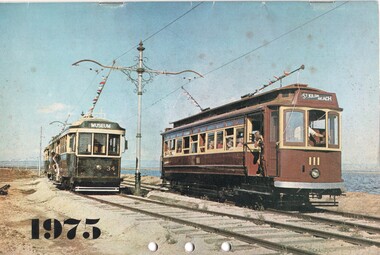 Document - Calendar, Sydney Tramway Museum, 1974