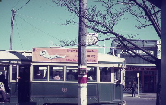 trams in Sturt St near Hospital Corner