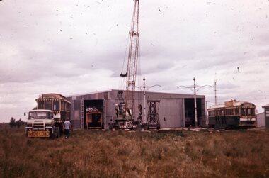 Ballarat No. 21 being unloaded at the  AETM site