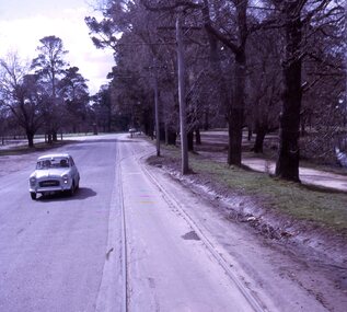 Slide - 27 mm sq slide/s - set of  9 - tram tracks -  Gardens to the City, Lilian Butler, Aug. 1971