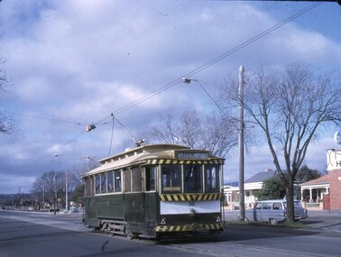 Slide - 27 mm sq slide/s set of 6, Lilian Butler, Tram No. 38 at the Victoria St terminus, Aug. 1971