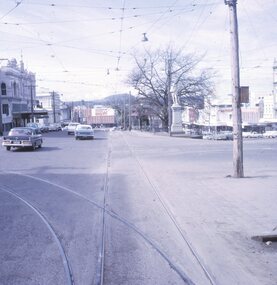 Slide - 27 mm sq slide/s - set of 8 - tram tracks - Victoria St, Lilian Butler, Aug. 1971