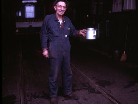 showing various workers at the depot