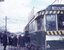 Passengers boarding tram 39 at the City stop.