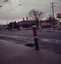 with short tram stop pole 