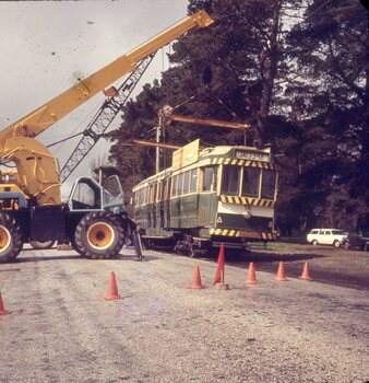 Loading Ballarat 37 for Sydney tram museum.