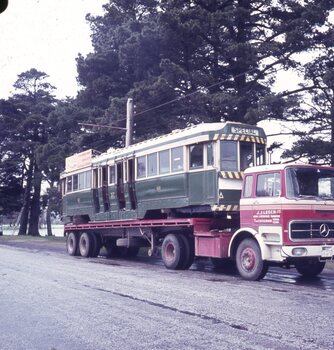 Loading Ballarat 37 for Sydney tram museum.