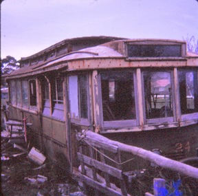 former SEC tram 24 at a farm property 