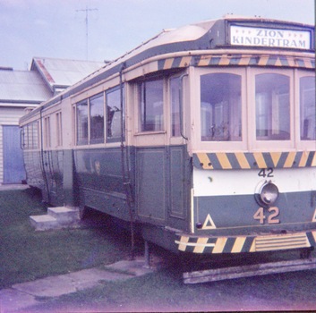 tram 42, at the Zion Congregational Church Kindergarten,