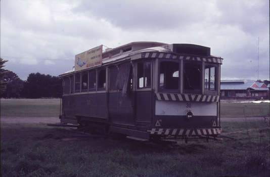 Tram 30 at Council Depot Ballarat 1974