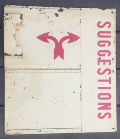 Sign, State Electricity Commission of Victoria (SECV), "Suggestions", mid to late 1960's