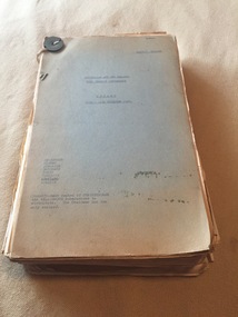 Document - Report, Tasmania Public Transport, "Australian and New Zealand City Transit Conference - Hobart 21 to 24 November 1961", Nov. 1961