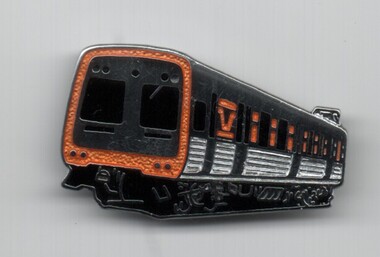 Badge - Comeng train, R. E. V Gomm, mid 1980's