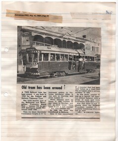 Newspaper, Australasian Post, "Old tram has been around", 16/05/1968 12:00:00 AM