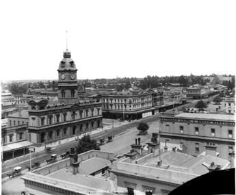 Sturt St Ballarat, looking from the Post Office tower