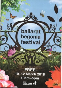 Programme, Begonia Festival, Begonia Festival program, 1940s